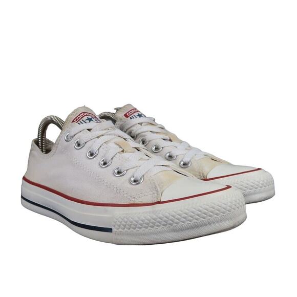 Converse Shoes Womens 7 Sneakers Chuck Taylor All Star Canvas White Casual Low - Picture 1 of 12